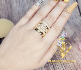 Nhẫn Kiểu Bản To 