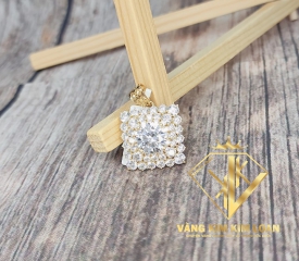 MẶT DÂY CHUYỀN VUÔNG ĐÍNH ĐÁ 