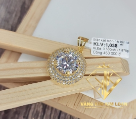 MẶT ĐAY CHUYỀN TRÒNG ĐÍNH ĐÁ TO 