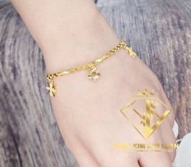 Vòng tay  charm ngôi sao , bông tuyết