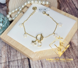 Vòng tay charm ngôi sao đá rắng 