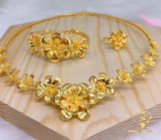 BỘ VÀNG CƯỚI HOA MAI 3 MÓN 