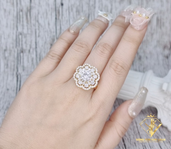 NHẪN ĐÁ TRẮNG TO 