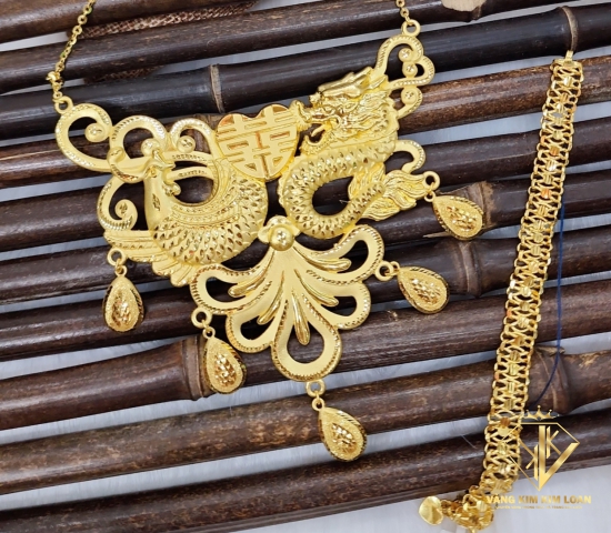Bộ vàng cưới rồng phượng 2 món 