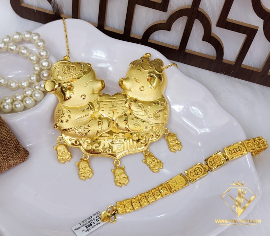BỘ VÀNG CƯỚI ĐÔI HEO 