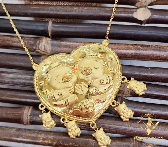 BỘ VÀNG CƯỚI HEO ĐÔI 